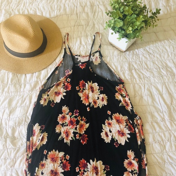 Full Tilt black floral racer back - Picture 3 of 4